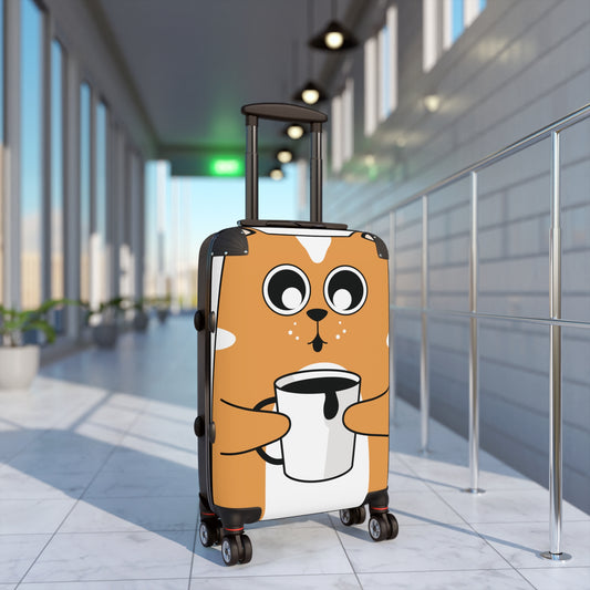 Sip, Wag and Explore with Your Coffee Loving Pup Suitcase