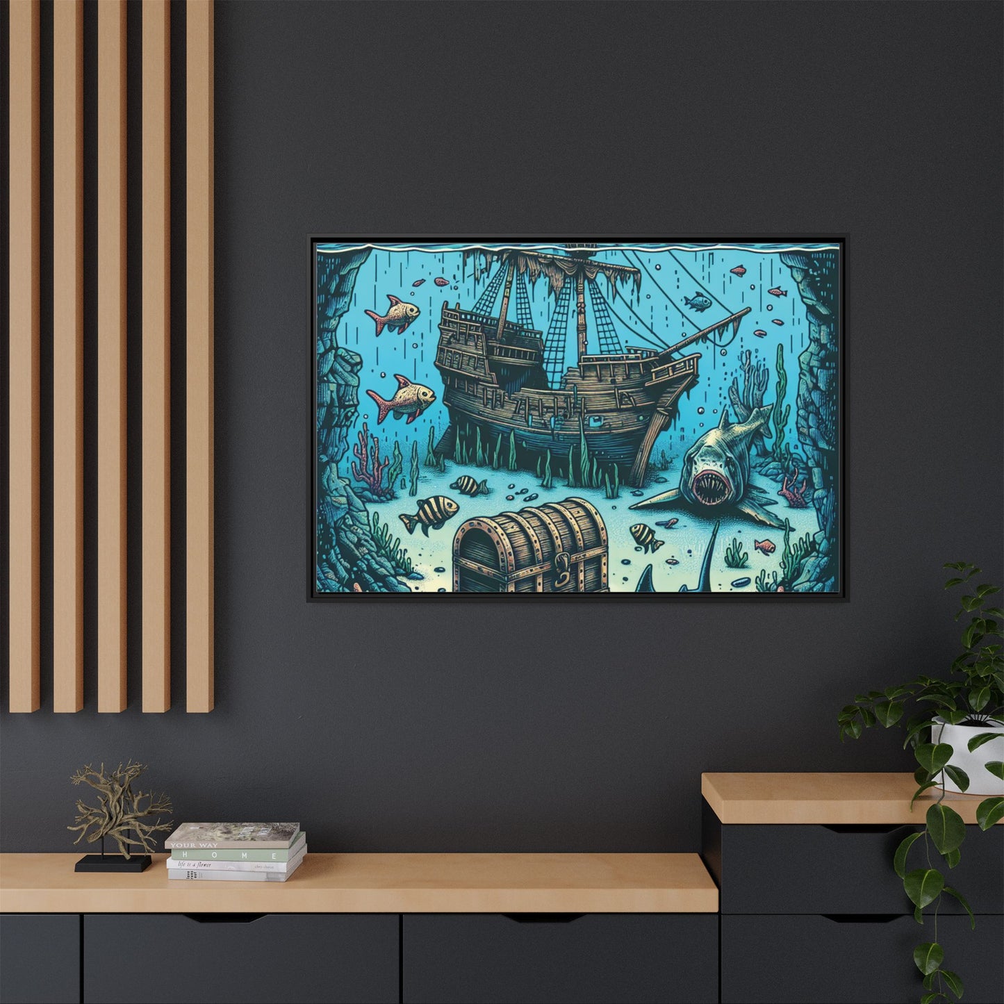 Canvas Print - Sea Loving Vibe, Bright Colors, Perfect for Beach House or AirB&B