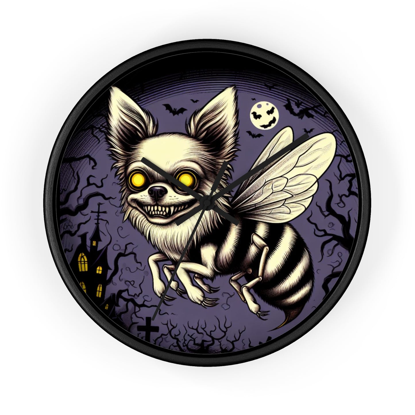 RockyBeez Wall Clock - Quirky and Spooky Home Decor