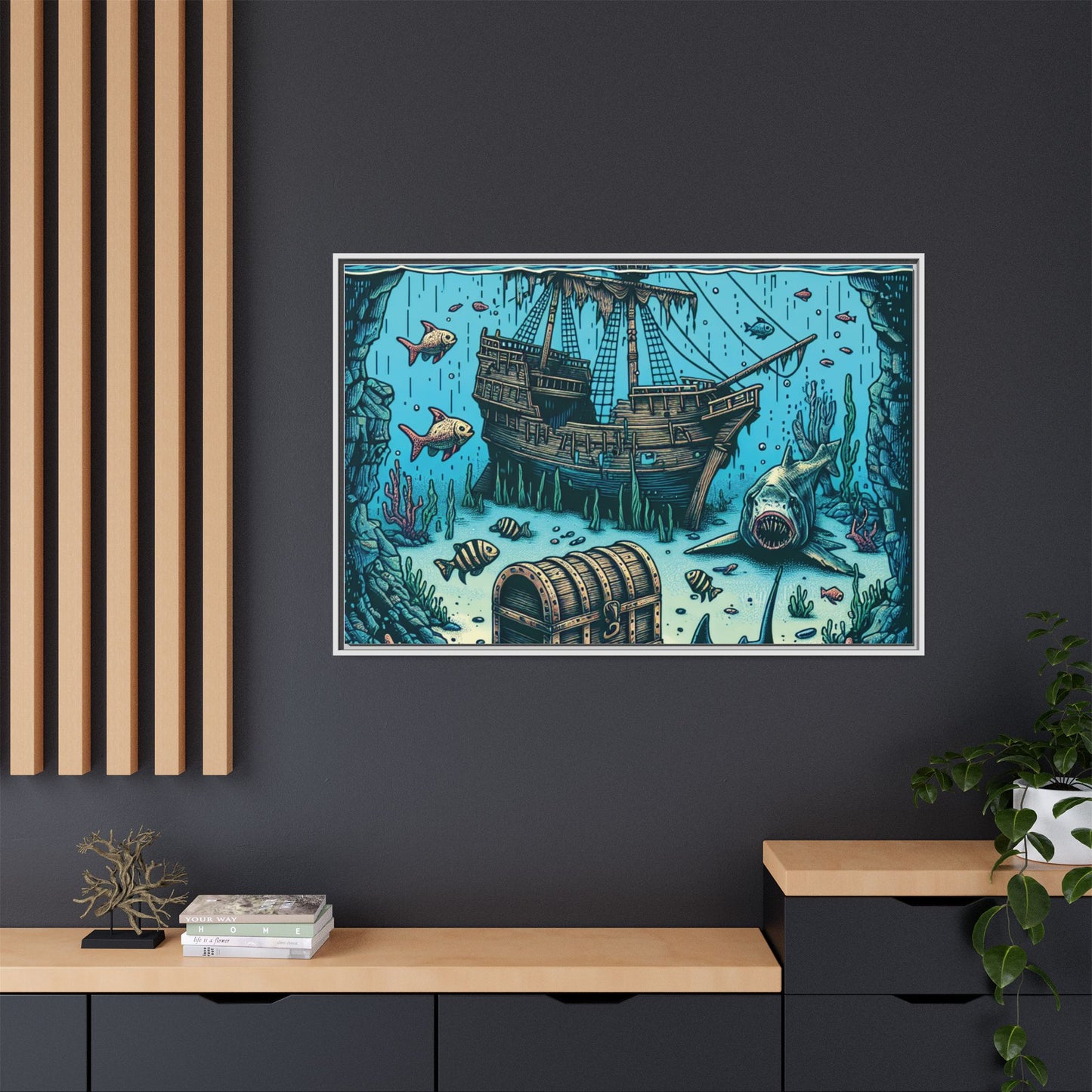 Canvas Print - Sea Loving Vibe, Bright Colors, Perfect for Beach House or AirB&B