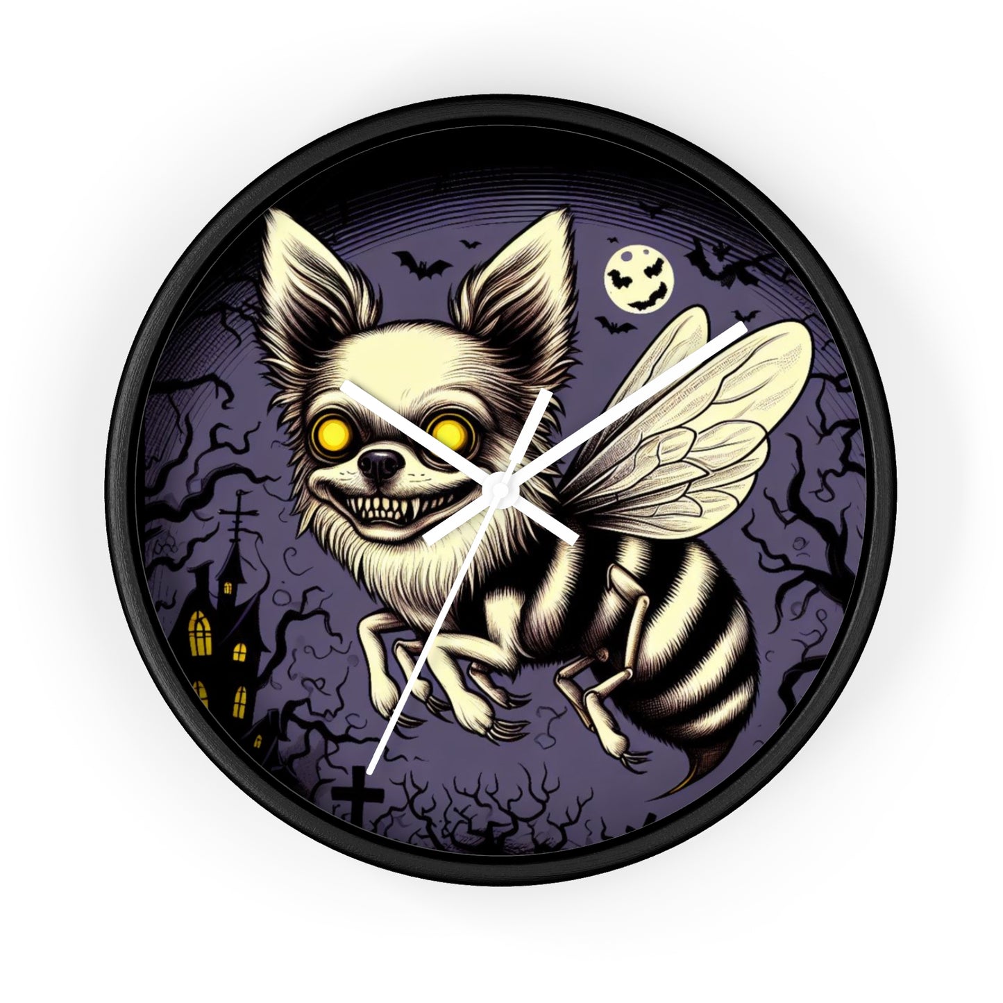 RockyBeez Wall Clock - Quirky and Spooky Home Decor