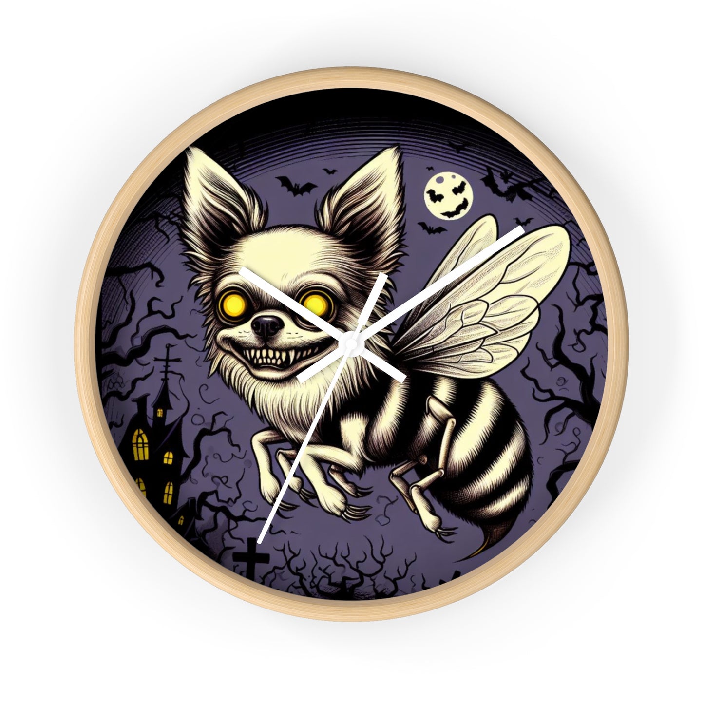 RockyBeez Wall Clock - Quirky and Spooky Home Decor